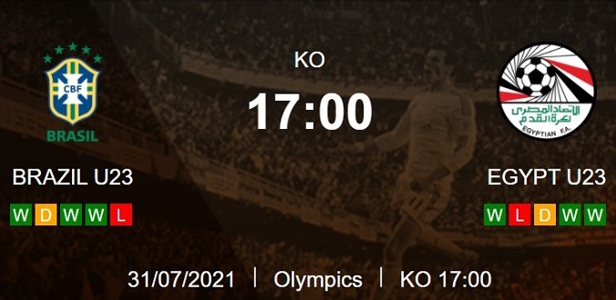 Nhận định - Soi kèo bóng đá U23 Brazil vs U23 Ai Cập hôm nay, 17h00 ngày 31/07