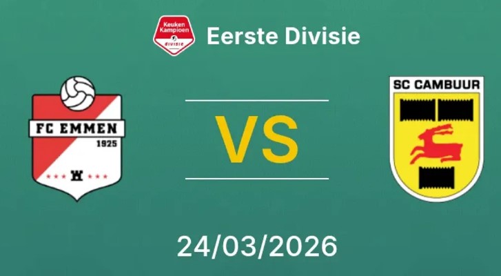 Kèo nhà cái Emmen vs Cambuur hôm nay, 2h00 ngày 25/3