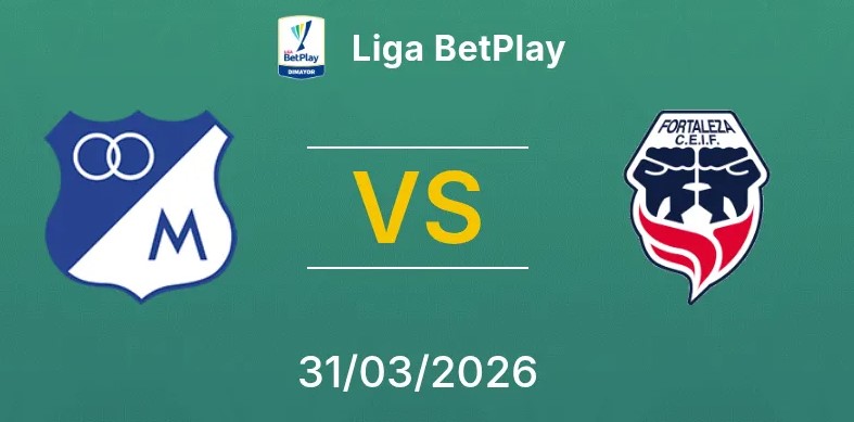Kèo nhà cái Millonarios vs Fortaleza hôm nay, 20h20 ngày 31/3