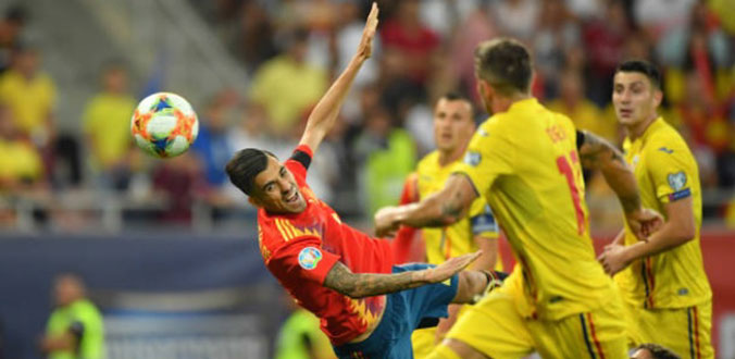 Romania thua sát nút trước Tây Ban Nha