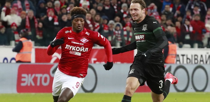 Russian Football Premier League: Spartak Moscow vs FC Krasnodar