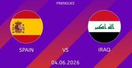 Kèo nhà cái Tây Ban Nha vs Iraq hôm nay, 2h00 ngày 5/6